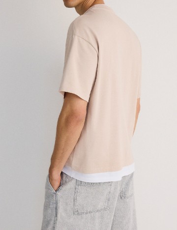 Tricou Reserved, crem