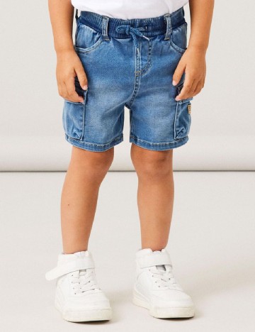 
						Pantaloni scurti Name It, albastru