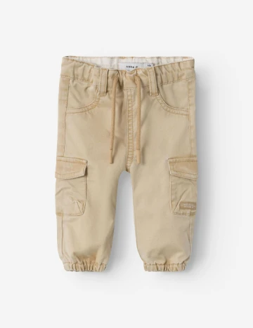 Pantaloni Name It, crem