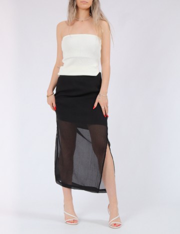 
						Fusta Jacqueline de Yong, negru