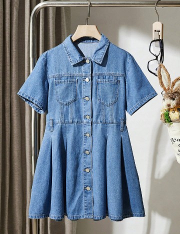 
						Rochie Shein Kids, albastru
