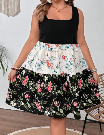 Rochie scurta SHEIN CURVE, negru Negru