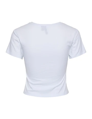 Tricou Pieces, alb