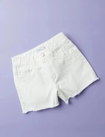 Pantaloni scurti Name It, alb