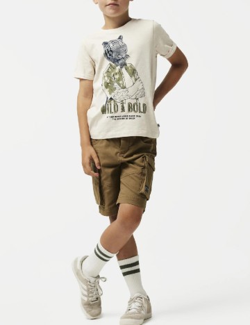
						Pantaloni scurti Name It, maro