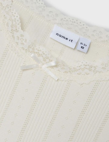 
						Tricou Name It, alb