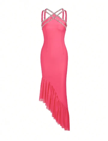 Rochie lunga SHEIN, roz Roz