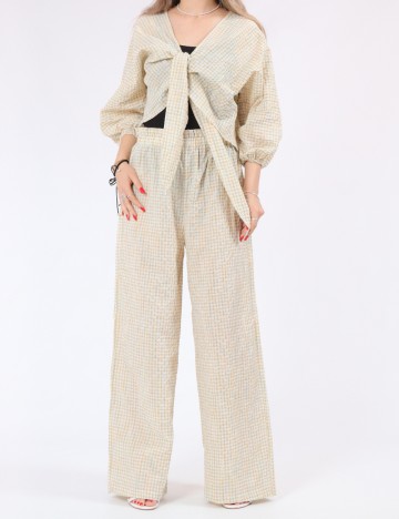 
						Pantaloni Vero Moda, crem