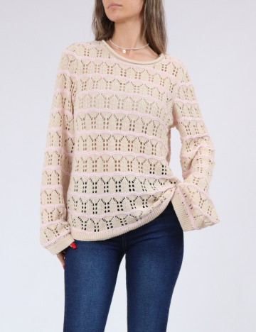 
						Bluza Pieces, crem