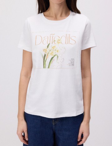 
						Tricou Reserved, alb