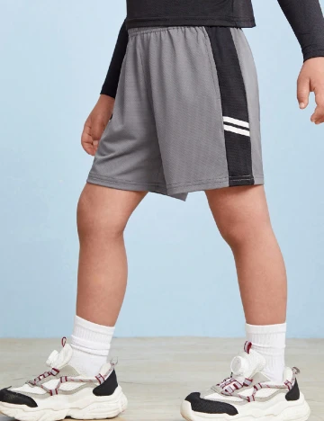 Pantaloni scurti Shein Kids, gri