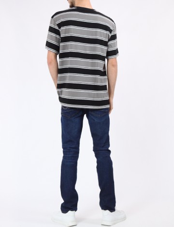 Tricou Jack&Jones, negru/gri