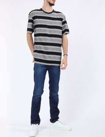 Tricou Jack&Jones, negru/gri