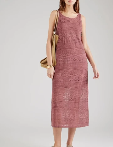 Rochie medie Vero Moda, roz pudra Roz