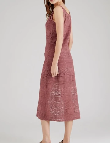 Rochie medie Vero Moda, roz pudra Roz