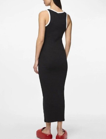 Rochie lunga Pieces, negru