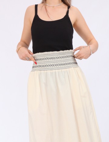 Fusta Vero Moda, crem