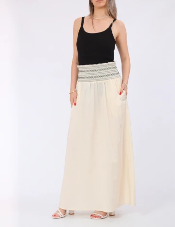 Fusta Vero Moda, crem Crem