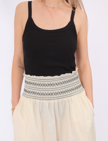 Fusta Vero Moda, crem