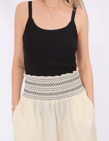 Fusta Vero Moda, crem Crem