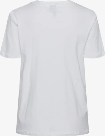 Tricou Pieces, alb Alb