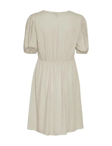 Rochie scurta Pieces, crem Crem