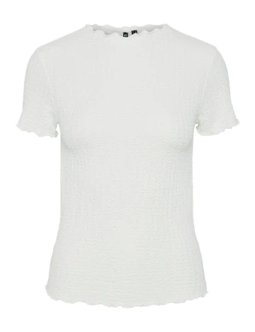 Tricou Pieces, alb