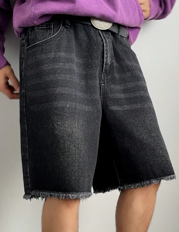 Pantaloni scurti SHEIN, negru