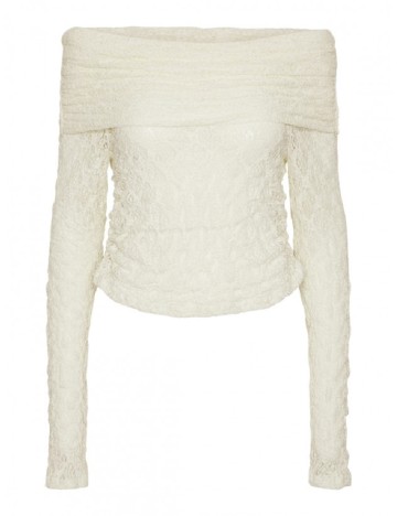 
						Bluza Pieces, crem