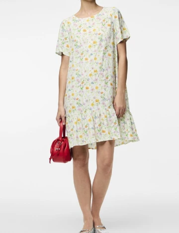 Rochie scurta Pieces, floral print Floral print
