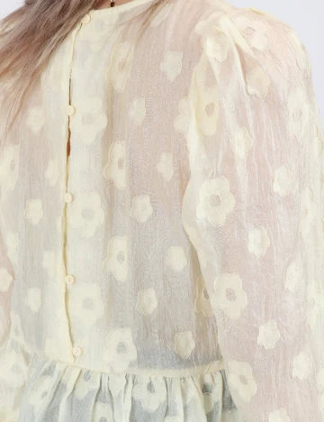 Bluza Pieces, galben