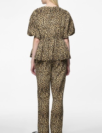 Bluza Pieces, animal print