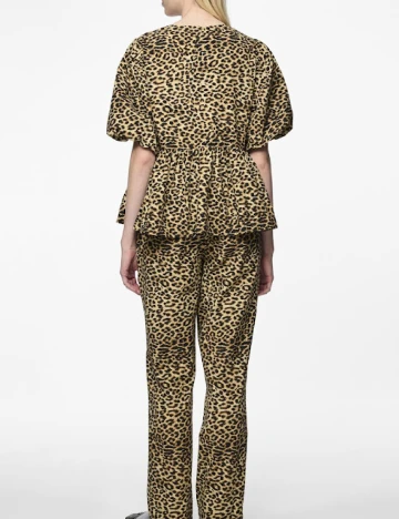 Bluza Pieces, animal print