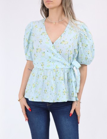 
						Bluza Pieces, bleu