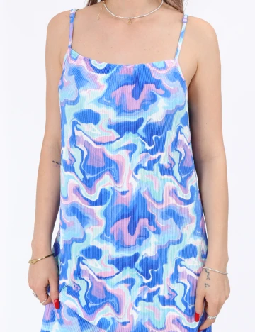 Rochie lunga Pieces, albastru