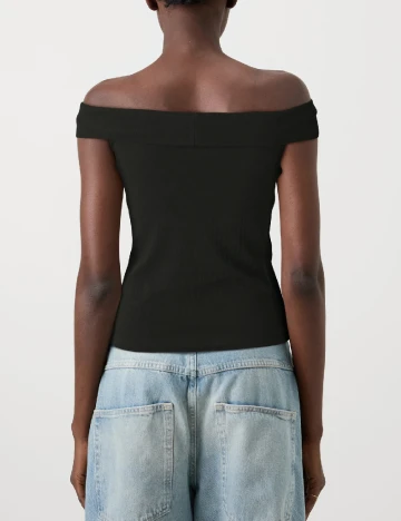 Bluza Pieces, negru Negru