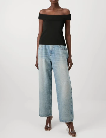 Bluza Pieces, negru Negru