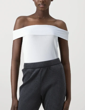 Bluza Pieces, alb