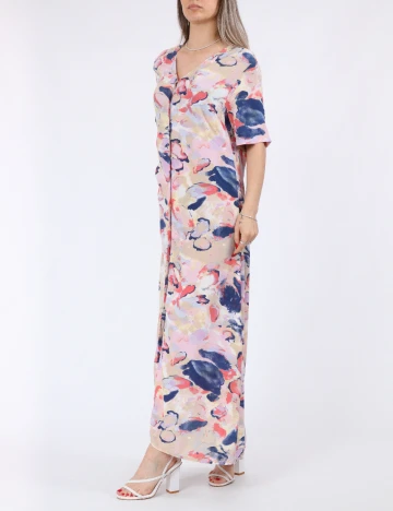 Rochie medie Pieces, mix culori