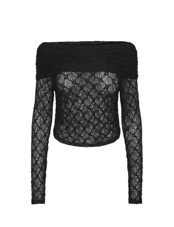 Bluza Pieces, negru