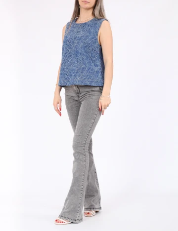 Bluza Pieces, albastru