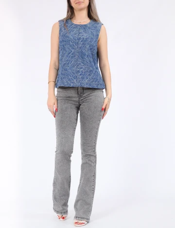 Bluza Pieces, albastru