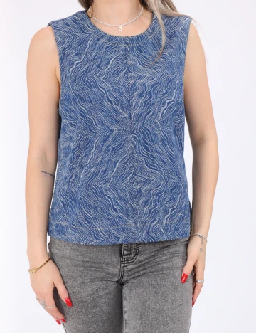 Bluza Pieces, albastru