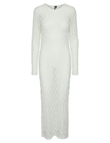Rochie lunga Pieces, alb