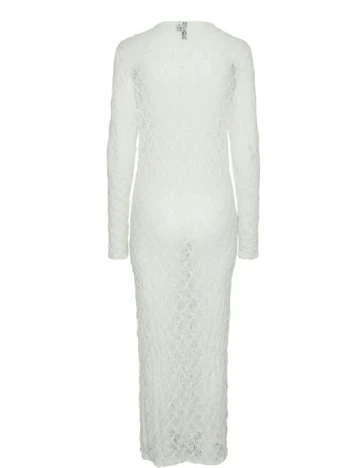 Rochie lunga Pieces, alb