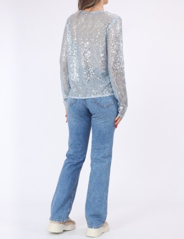 Bluza Pieces, albastru
