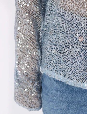 Bluza Pieces, albastru