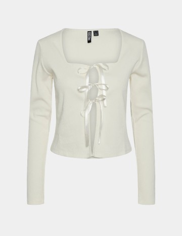 
						Bluza Pieces, crem