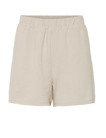Pantaloni scurti Pieces, crem