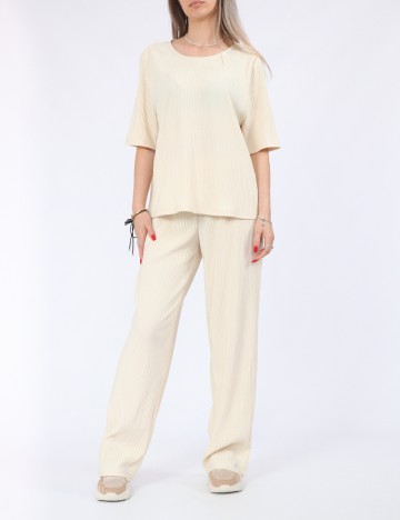 
						Bluza Pieces, crem